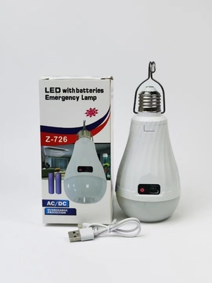 Lampada a LED per il servizio di soluzioni di illuminazione 15W E27 B22 Batteria ricaricabile agli ioni di litio AC/DC