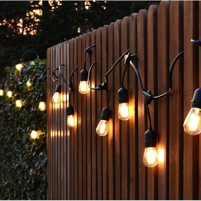 100M Acque resistenti all'aria aperta lampadina pendente con 200pcs Tenitori senza lampadina CCT 2700K