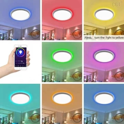 Aluminium alloy LED Smart Light 30w Slim Tuya Wifi Smart LED Ceiling Light per ufficio domestico