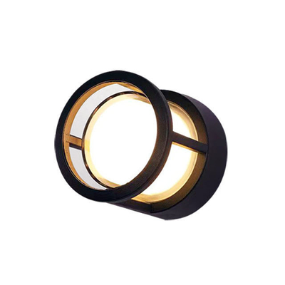 Lampada da giardino a LED a parete rotonda e quadrata esterna IP65 10W 15W per illuminazione a risparmio energetico