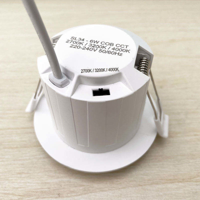 60lm/w Lampada Efficienza luminosa Base di cablaggio Ugr 6w 400lm Down Light 38 gradi Spotlight