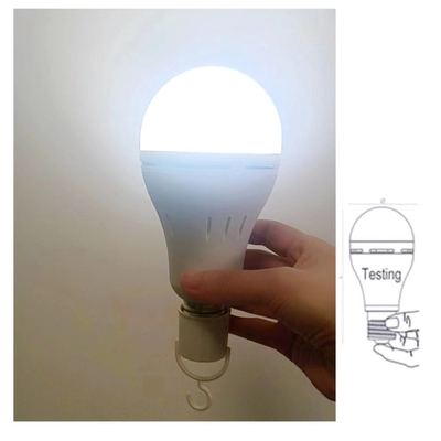 Lampadina a LED a batteria ricaricabile a ioni di litio 12W E27 B22 per uso sanitario e di emergenza