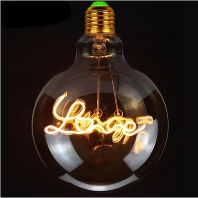 Casa d'amore atmosfera festiva lampadina di filamento decorativa con tappo di design unico E27 1-
