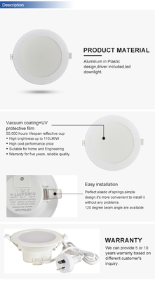 Servizio di soluzioni di rating e illuminazione IP44 18W Smart Tuya Google Alexa LED Down Light
