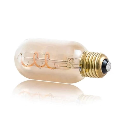 T45 Bulbo a filamento a spirale Vintage Soft Flexible LED Light con 50000 ore di vita utile