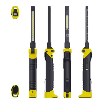 4500K Temperatura del colore CRI 95 LED Magnete a gancio Lanterna USB Ricaricabile Luce di lavoro