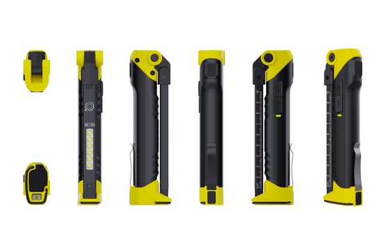 4500K Temperatura del colore CRI 95 LED Magnete a gancio Lanterna USB Ricaricabile Luce di lavoro