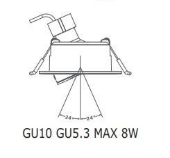 5W/7W/10W soffitto dell'albergo soffitto di superficie moderna regolabile anti-l'abbagliamento