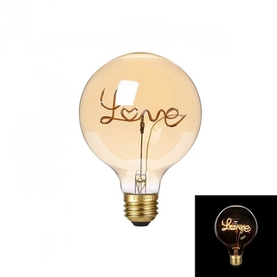4W G125 Serie Dimmabile LED Luce Decorativa E27 Base Chiaro Vetro Amber Preferito