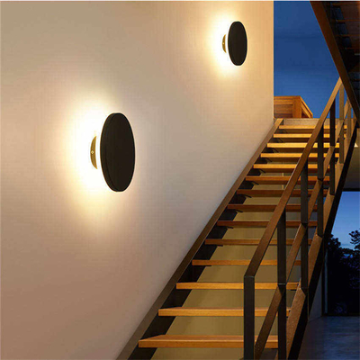 AC 85-265V Moderna lampada di soffitto a LED a pannello circolare per illuminazione di scale e corridoi