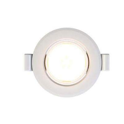 2700K Soft Warm White LED Downlight 5w per una lunga durata e taglio in profondità 70mm
