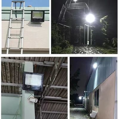 95lm/w Acque resistenti magazzino stadio luce solare di ricarica proiettore luce solare all'aperto