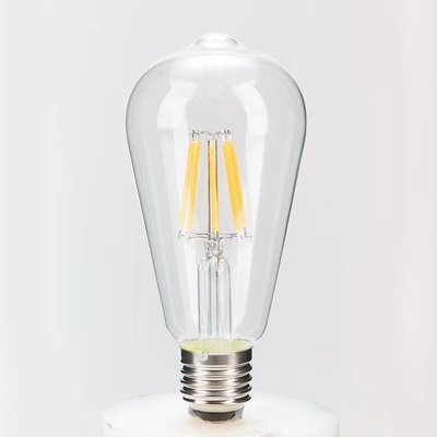 Soluzioni per l'illuminazione residenziale ST64 E26 7W 800LM Lampadina a filamento a LED scura 3000K 120V/60Hz