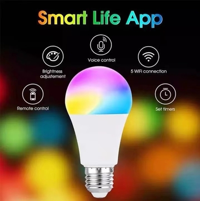 15000 ore di durata di vita Tuya Smart LED Bulb con controllo multi colore RGBCW e BT