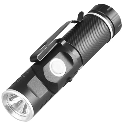 5.0V/2.4A Caricabatterie per auto USB per cellulari con torcia portatile a LED e alimentazione in corrente continua