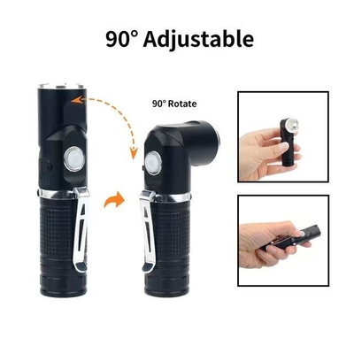 5.0V/2.4A Caricabatterie per auto USB per cellulari con torcia portatile a LED e alimentazione in corrente continua