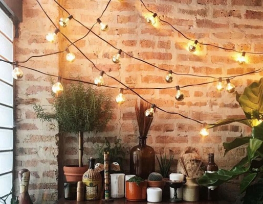 Mezzo cromato A60 6W Bianco caldo 2700K lampadina retro a filamento LED per E27 tipo base