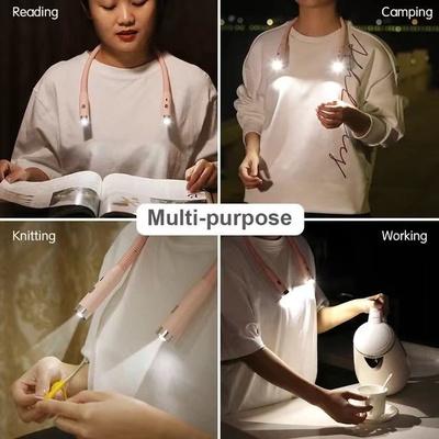 Led Portatile flessibile Collo appeso Libro di ricarica Luce Protezione occhio Collo Luce di lettura