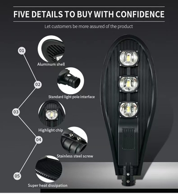25W Ip65 impermeabile di emergenza illuminazione esterna 2800lm Streetlight 1 ora di lavoro