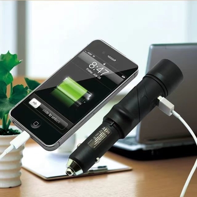 Safety Hammer Power Bank con caricabatterie per auto USB per cellulari da 5,0V/2,4A e sorgente luminosa LED