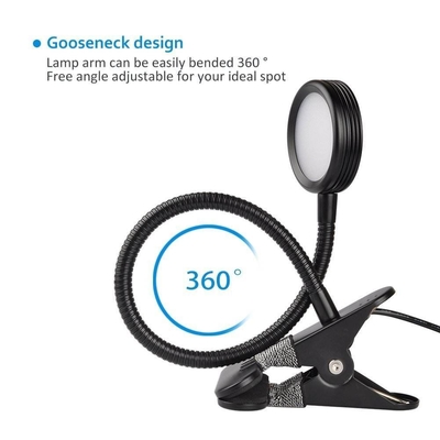 DIY 450lm lettura personalizzata a 360 gradi flessibile colletto di gallina piccola lampada da scrivania a LED
