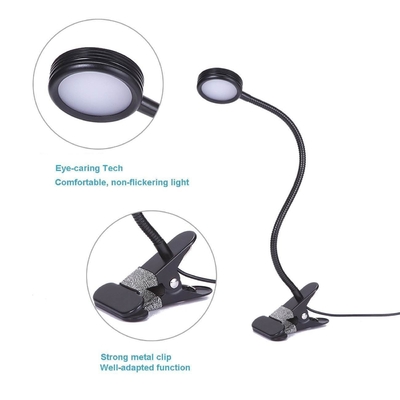 DIY 450lm lettura personalizzata a 360 gradi flessibile colletto di gallina piccola lampada da scrivania a LED