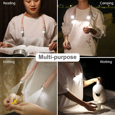 Lampada da scrivania a LED flessibile a carica del collo Lampada da lettura Energia 30000 ore Durata di vita Bianco