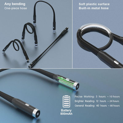 LED portatile flessibile per il collo appeso a carica luce da libro per la protezione degli occhi e la lettura