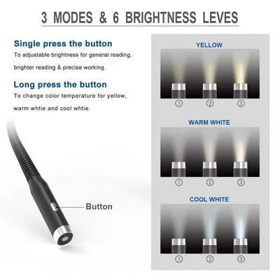 10000 ore di tempo di lavoro LED Portable Neck Reading Light per le vendite del gruppo di progetto