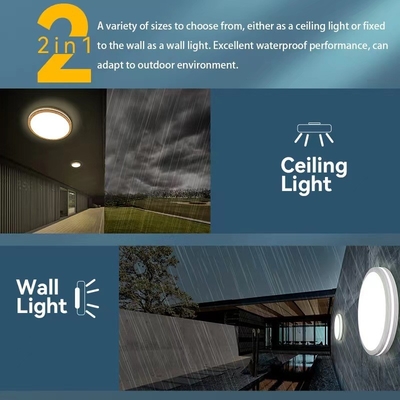 5CCT 2000K Night Light Modern Dome Light Lampada di soffitto a LED da 10 pollici/13 pollici/15 pollici per l'illuminazione domestica