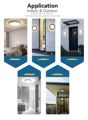 5CCT 2000K Night Light Modern Dome Light Lampada di soffitto a LED da 10 pollici/13 pollici/15 pollici per l'illuminazione domestica