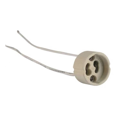 GU10 Porta lampadina porta lampadina in ceramica con cavo di silicio 1- 0,05 kg per illuminazione interna