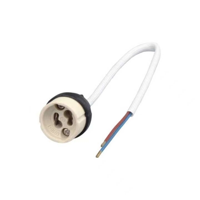 GU10 Porta lampadina porta lampadina in ceramica con cavo di silicio 1- 0,05 kg per illuminazione interna