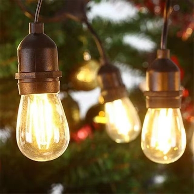 Crea un'atmosfera romantica con G45 T45 ST45 E27 Base Amber Light String 50M Lunghezza