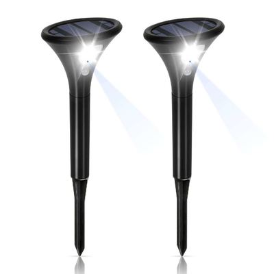 Proiettore a LED a polo elevato Proiettore da giardino con rilevamento scuro del paesaggio esterno solare