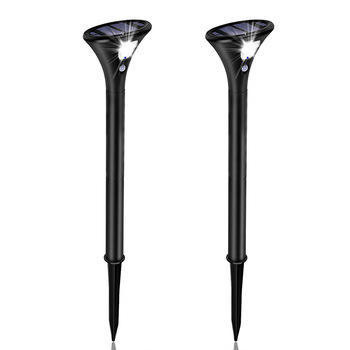 Proiettore a LED a polo elevato Proiettore da giardino con rilevamento scuro del paesaggio esterno solare