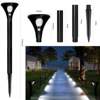 Luce per il percorso del paesaggio a energia solare con classificazione IP65 e temperatura del colore 2700k-6500k