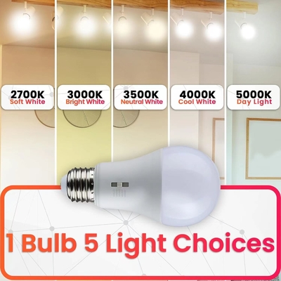 10W 1100 Lumens 2700-6500K Lampade a LED 5CCT con indice di riproduzione del colore 80 Ra