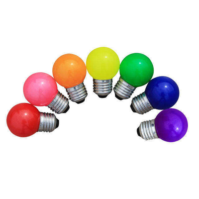 Lampada a LED colorata 1W 2W G45 Golf E14 B22 E27 per l'illuminazione e la progettazione del materiale di vetro