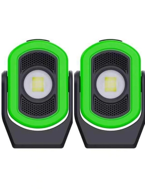 Fonte di alimentazione a corrente continua Verde LED USB Tipo-C Litio Ricaricabile Luce di lavoro per la manutenzione