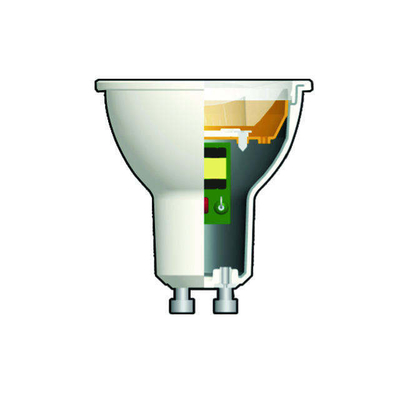 Dispositivo di riscaldamento in plastica in alluminio lampadina a LED 7W MR16 Gu10 Riflettore 36° /60° /120D