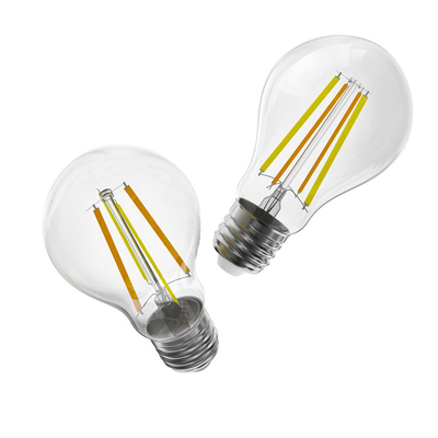 2024 Design Home Illuminazione a LED E27 Lampada a filamento retrò con materiale di vetro CRI 80-90