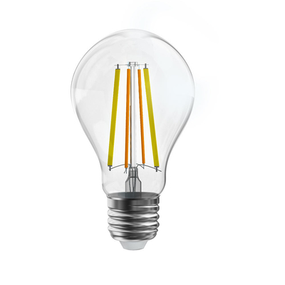 2024 Design Home Illuminazione a LED E27 Lampada a filamento retrò con materiale di vetro CRI 80-90