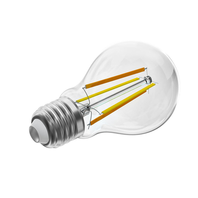 2024 Design Home Illuminazione a LED E27 Lampada a filamento retrò con materiale di vetro CRI 80-90