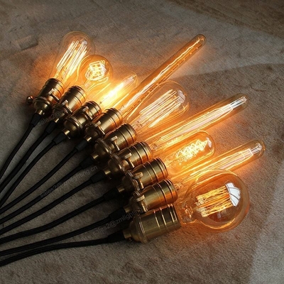 Lampada in stile retrò 110v-220v Lampada antica a incandescenza St64 St58 E26 E27 B22 25w 40w 60w