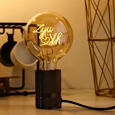 Bicchiere Amber trasparente 4W G80/95 Serie Dimmabile LED Decorativo Edison Bulb con CRI Ra 80-90