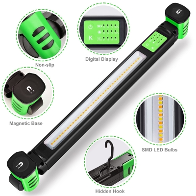 IP80 LED luce di lavoro 1600 lumen temperatura a doppio colore 360 gradi magnetica e gancio