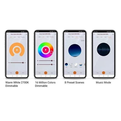 2200K-6500K lampadina a filamento che cambia colore con Bluetooth wireless e TUYA APP Control