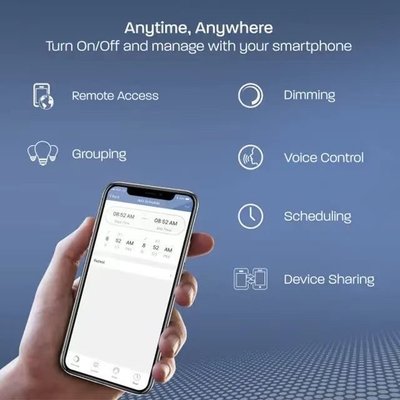 Bluetooth wireless TUYA APP Control Bulb LED per il cambiamento di colore e l'assorbimento della luce