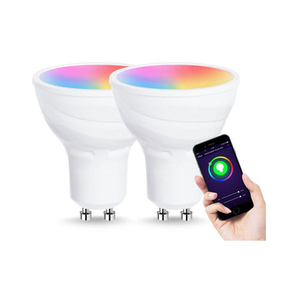 Applicazione controllata Gu10 lampadina riflettore intelligente con efficienza luminosa di 85lm/w